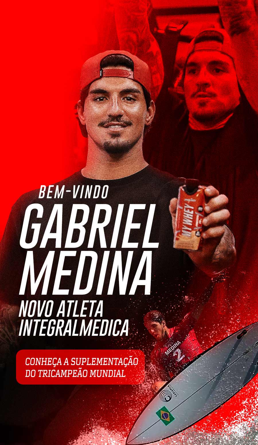 Boas Vindas - Atleta Gabriel Medina